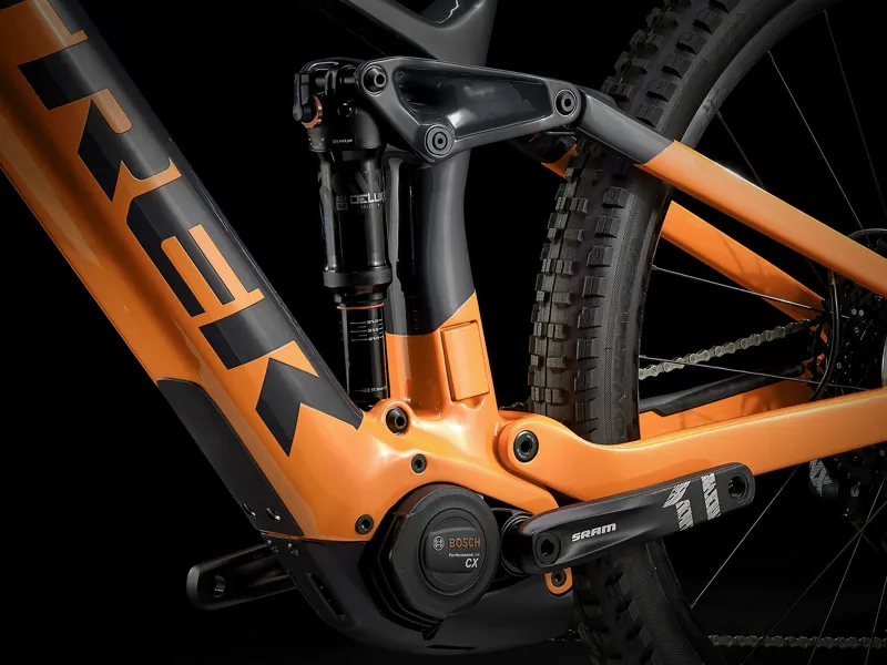 2021 Trek Rail 9.7 NX eMTB in Orange -4